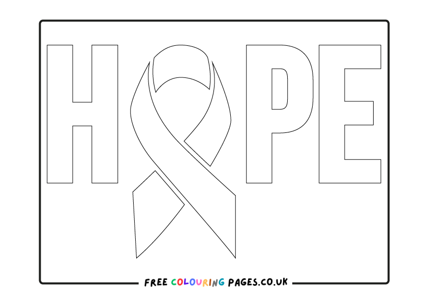 Awareness Colouring Pages