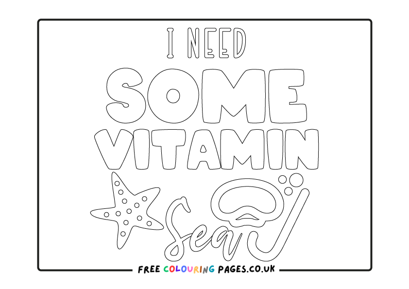 Summer Colouring Printables