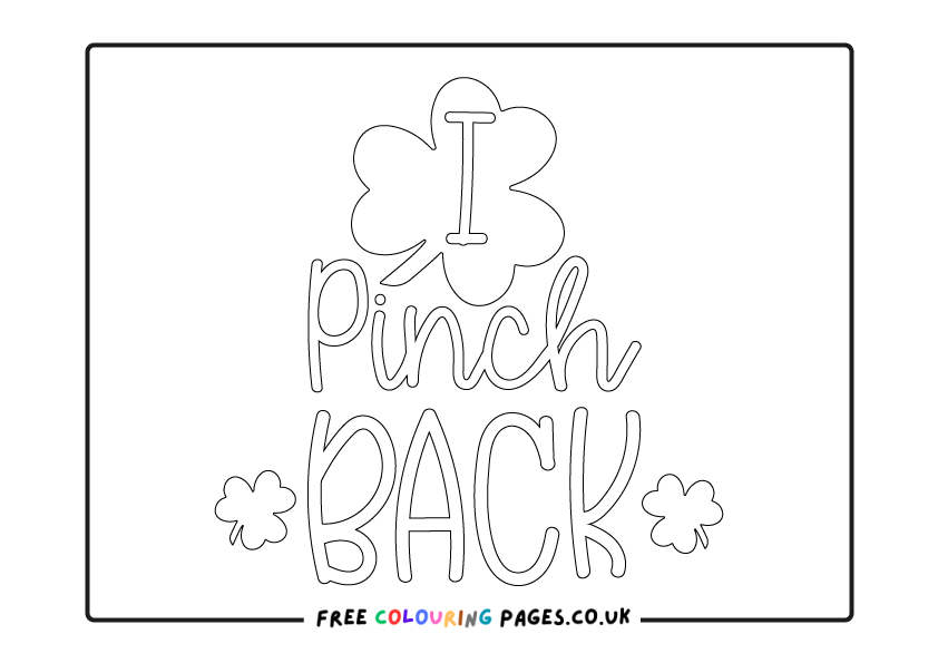 St Patrick's Day Printable Colouring Pages