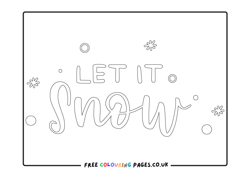 Christmas Printable Colouring Pages Free
