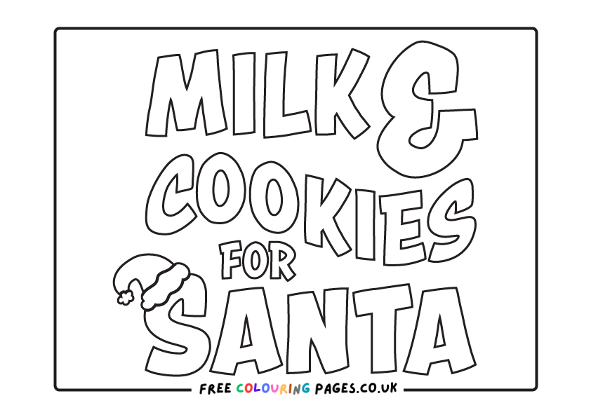 Santa Colouring Pages