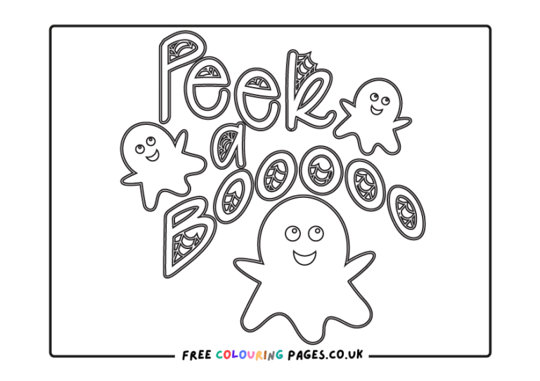 Ghosts Colouring Pages