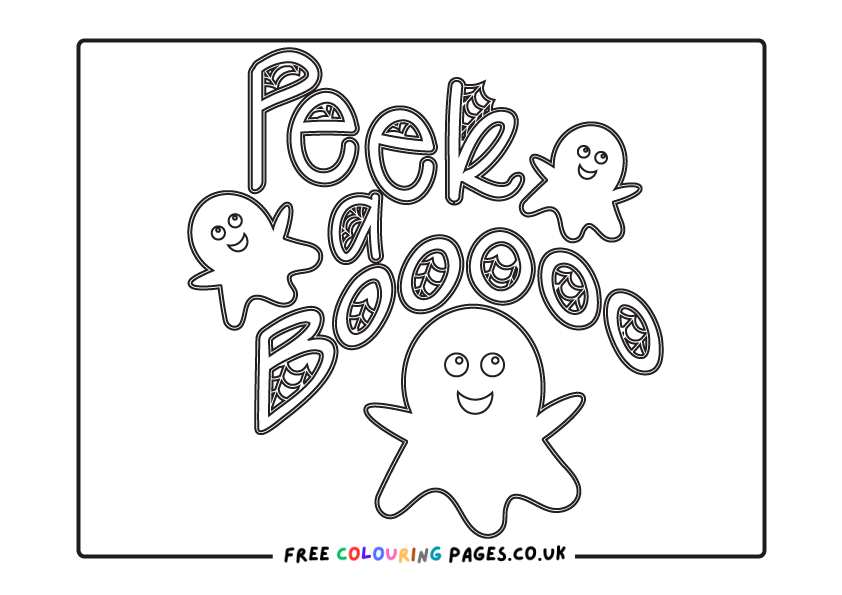 Ghosts Colouring Pages