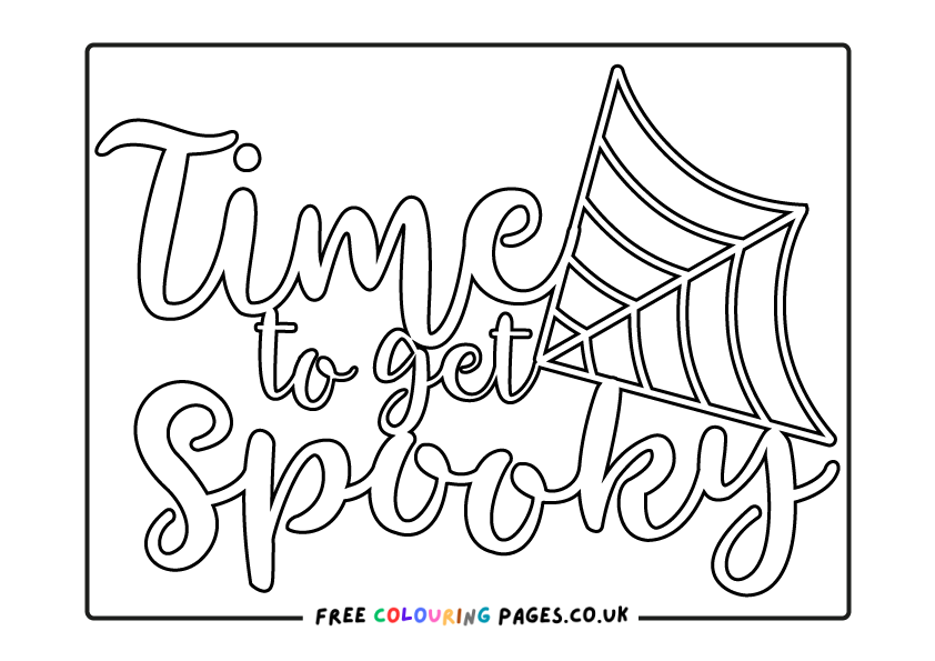 Spooky Colouring Pages