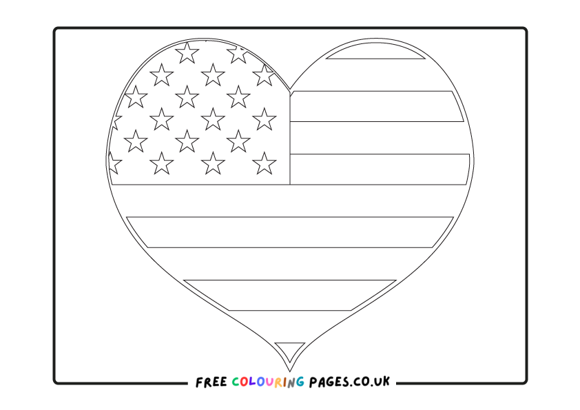 Free 4th July Colouring Pages