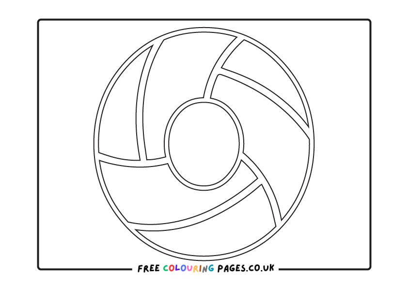 Volleyball Number Colouring Page