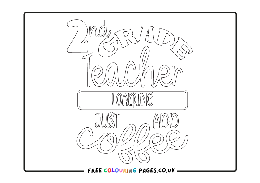 Teachers Colouring Pages Free
