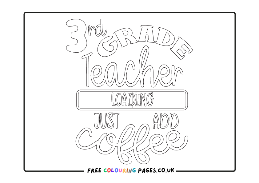 Colouring Pages for Teachers