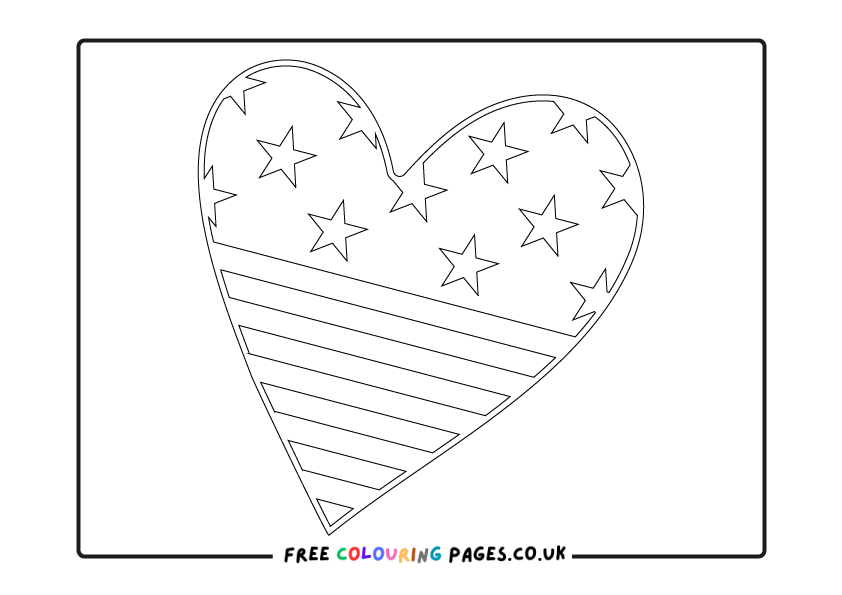 July 4th Colouring Pages