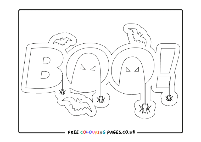Colouring Printables for Halloween