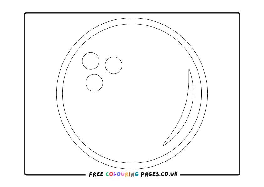 Bowling Colouring Page