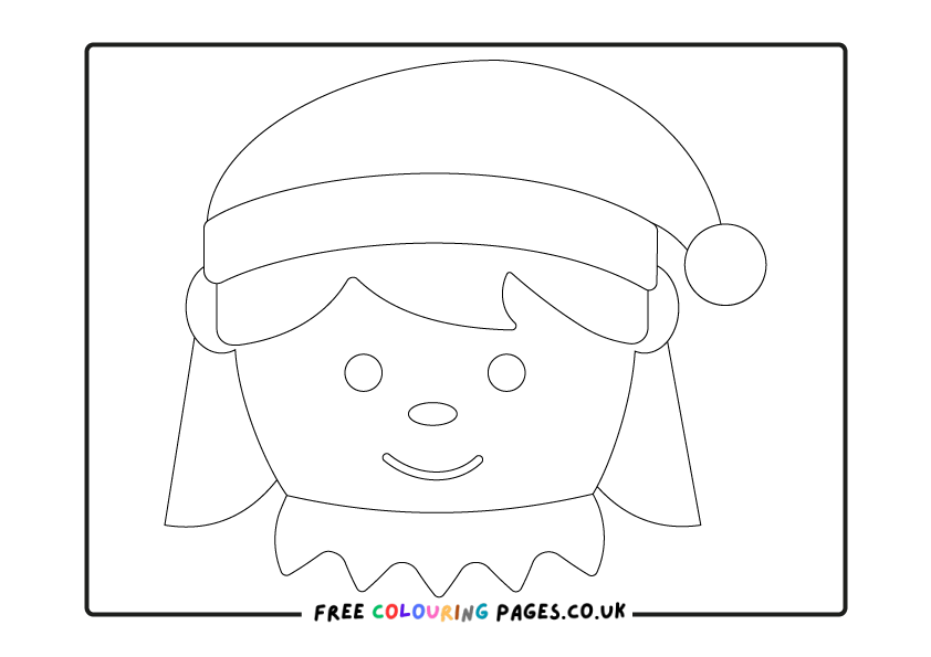 Elf Colouring Pages