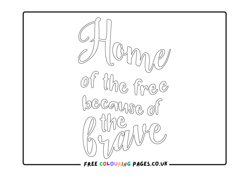 4th July Colouring Pages