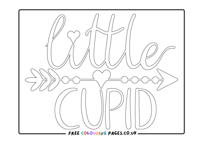 Free Valentines Printable Colouring Pages