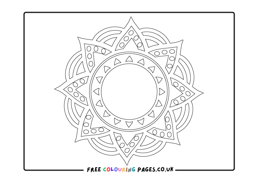 Free Mandala Colouring Pages