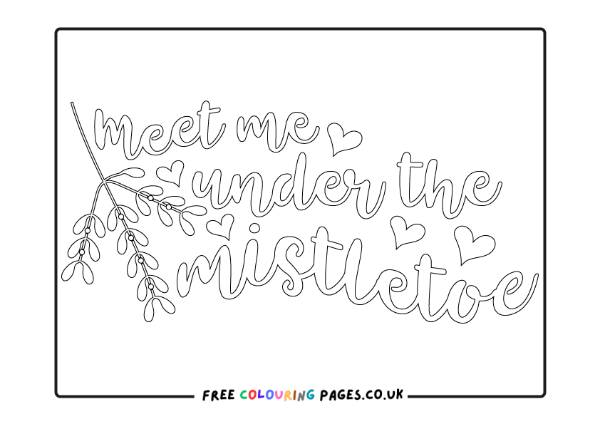 Xmas Colouring Pages Free