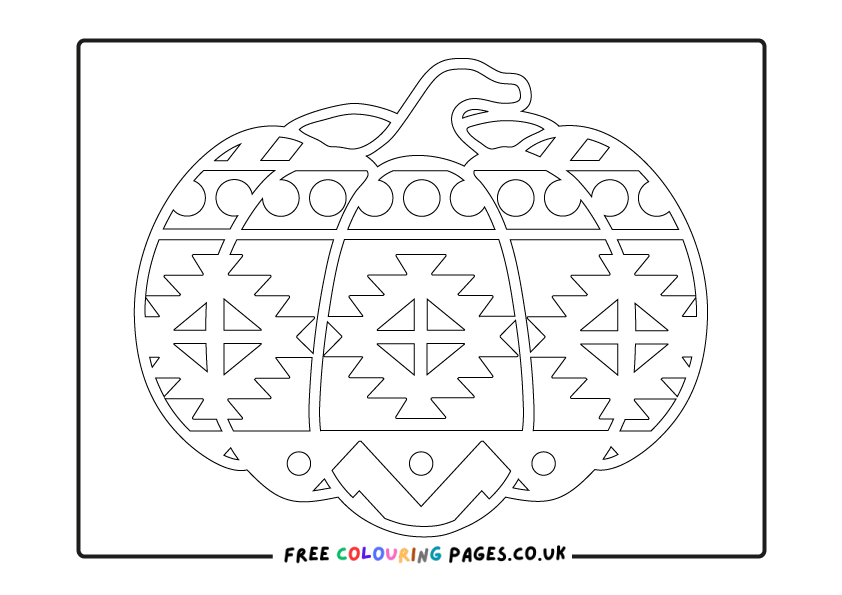 Free Halloween Pumpkins Colouring Pages