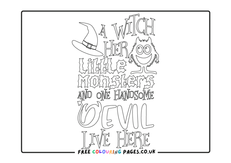 Halloween Colouring Sheets Free