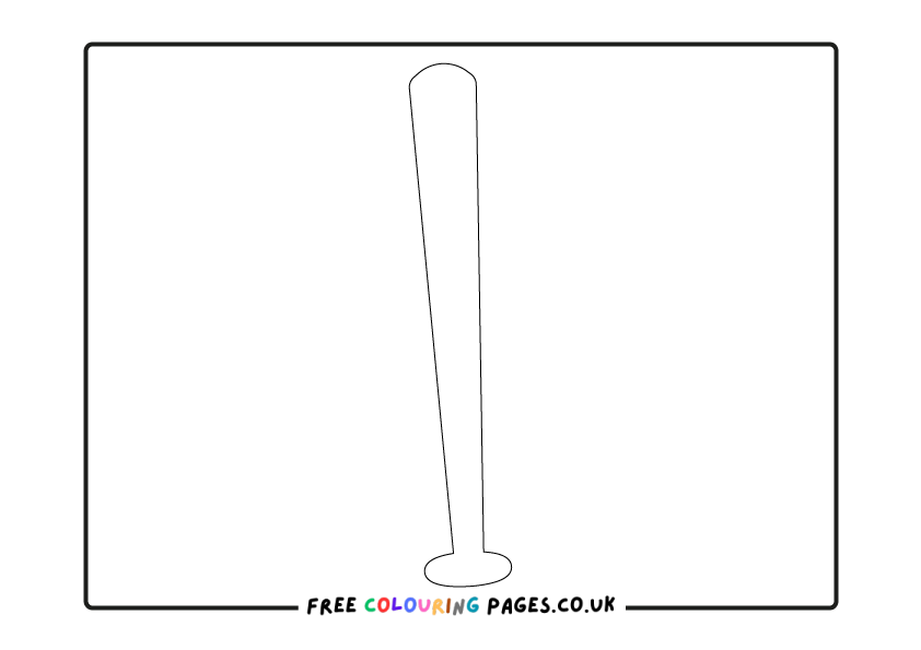 Colouring Pages Baseball