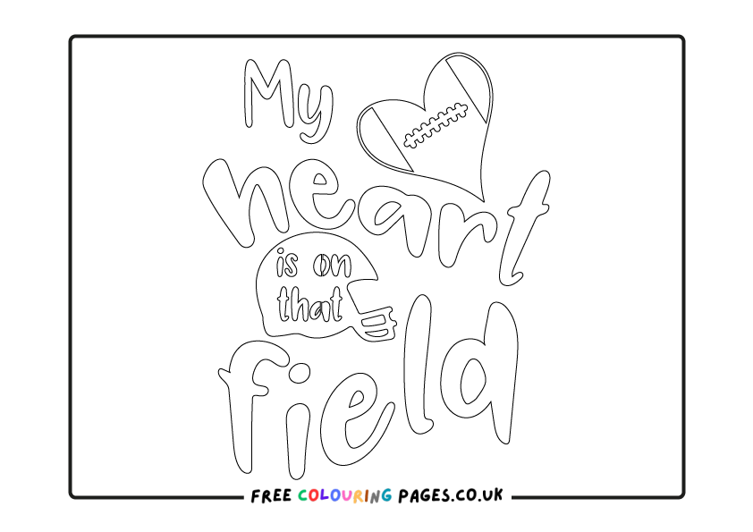 American Football Colouring Pages Free