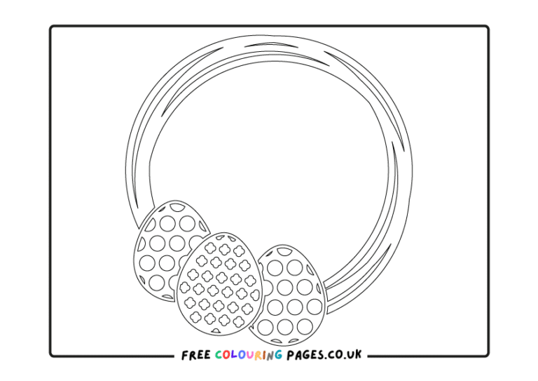 Easter Eggs Colouring Pages