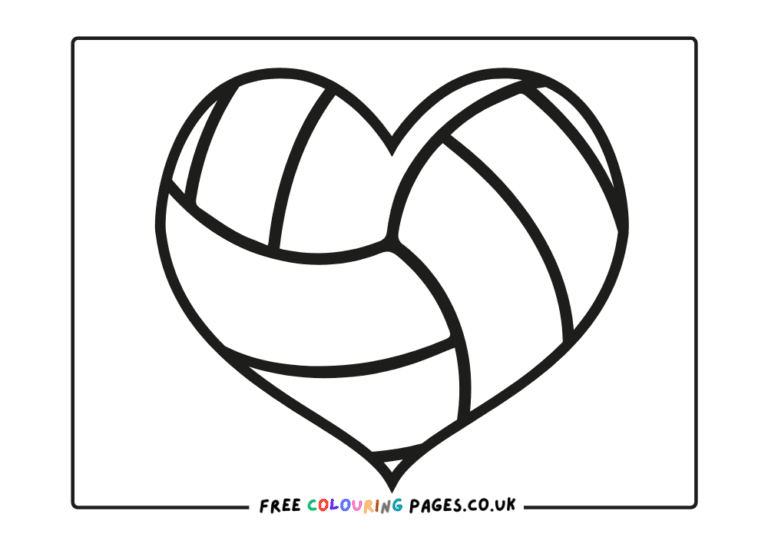Volleyball Colouring Sheets Free
