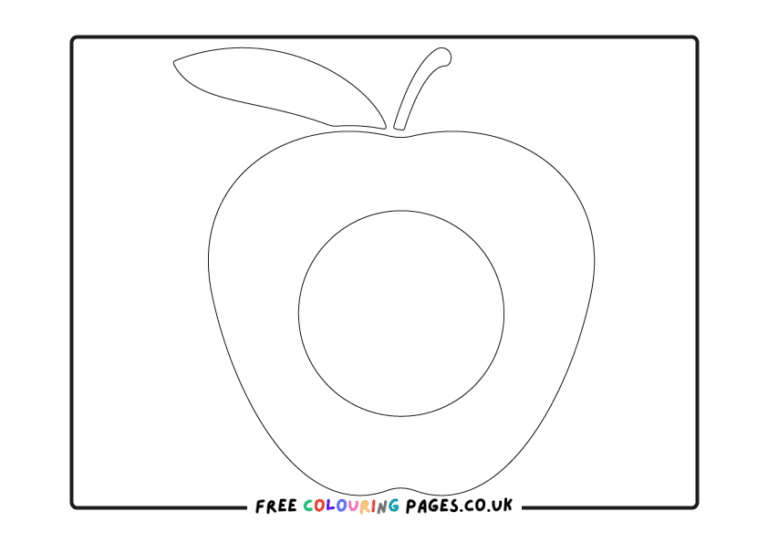 Apple Colouring Pages Free