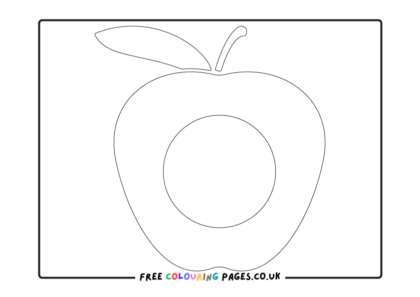 Apple Colouring Pages Free