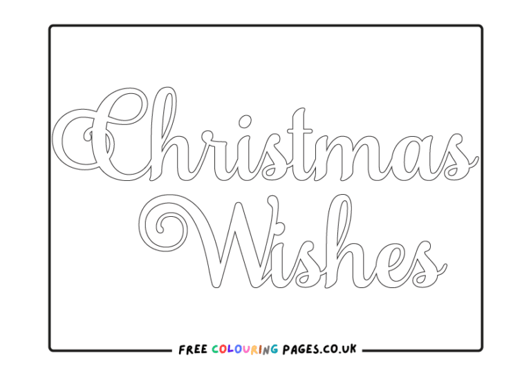 Free Xmas Colouring Page Downloads