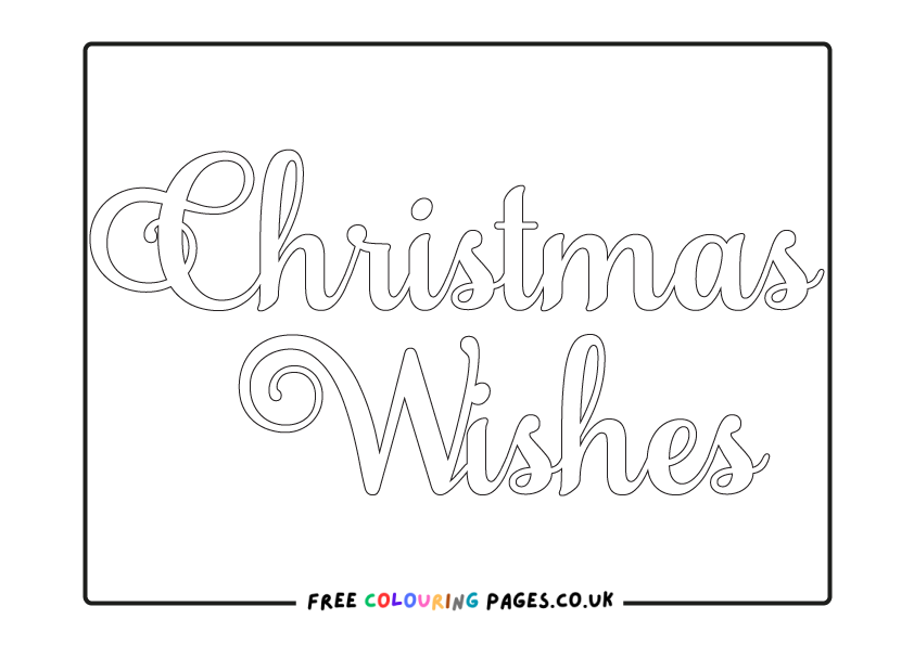 Free Xmas Colouring Page Downloads